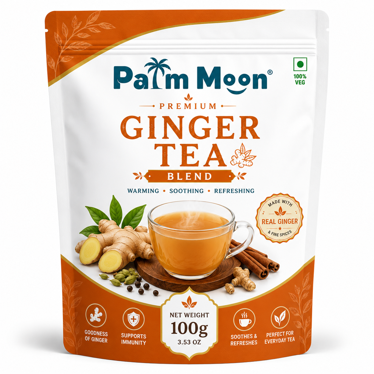 Palm Moon Ginger Tea Blend 100g
