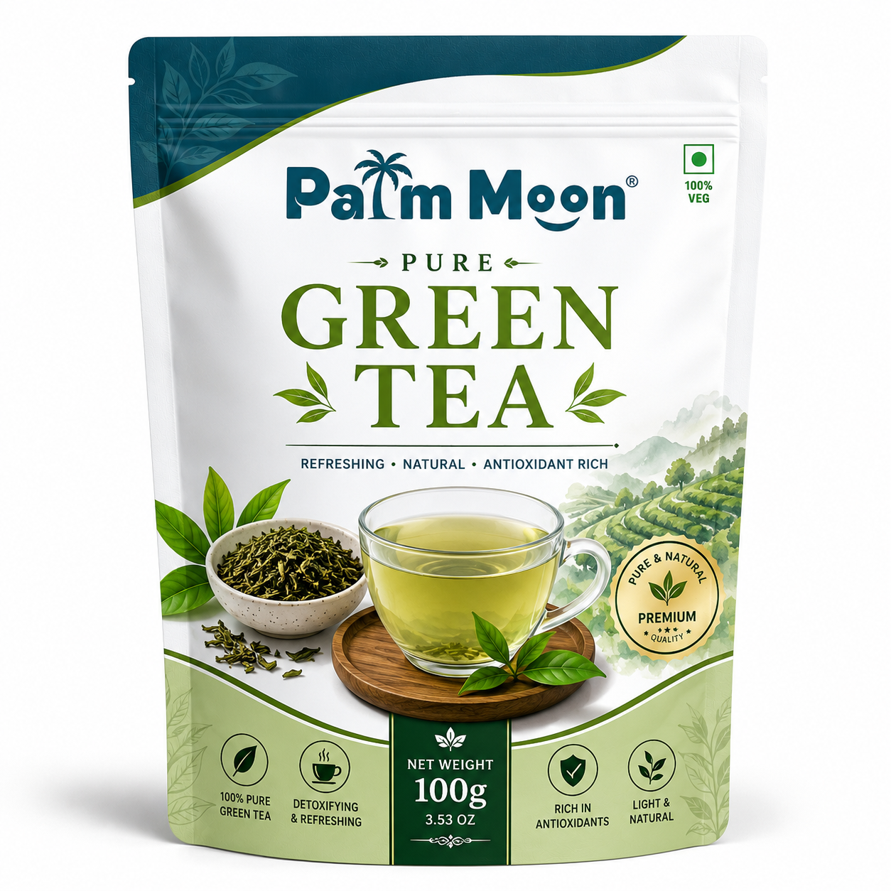 Palm Moon Pure Green Tea 100g