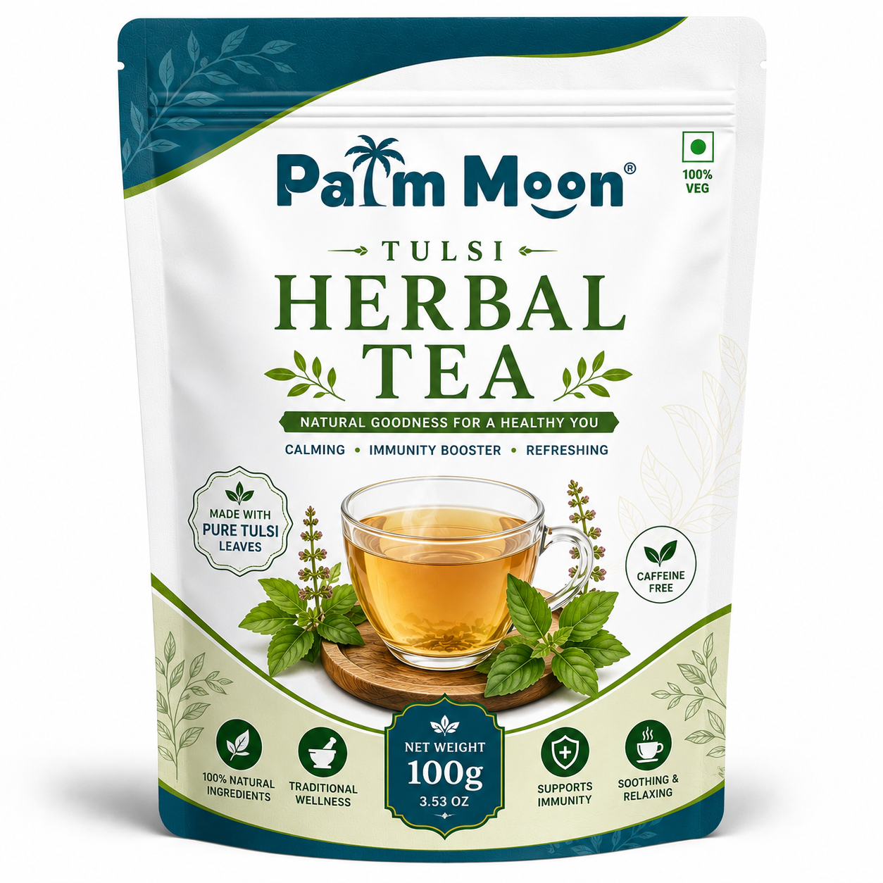 Palm Moon Tulsi Herbal Tea 100g